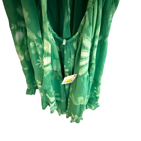 Free People Green & White Floral Sundress, NWT, Size M, Retail $128! - Picture 4 of 9